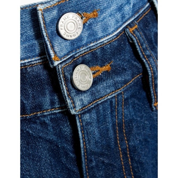 Frame Le Jane Atelier Twisted Seam High-Rise Straight-Leg Jeans size 24 - Picture 4 of 10